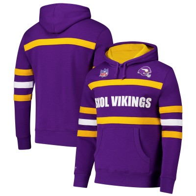Толстовка на флисе Minnesota Vikings Vintage Logo Head Coach Fleece - Purple