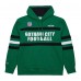 New York Jets Kelly Green Vintage Logo Head Coach Fleece Pullover Hoodie