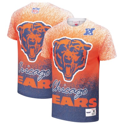 Футболка Chicago Bears Mitchell & Ness White Team Burst Vintage Logo