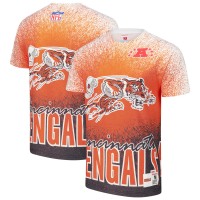 Cincinnati Bengals Mitchell & Ness White Team Burst Vintage Logo T-Shirt