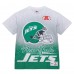 New York Jets Mitchell & Ness White Team Burst Vintage Logo T-Shirt