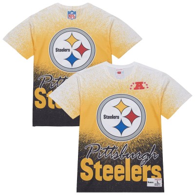 Футболка Pittsburgh Steelers Mitchell & Ness Team Burst Vintage Logo - White