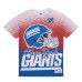 New York Giants Mitchell & Ness White Team Burst Vintage Logo T-Shirt