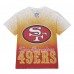 San Francisco 49ers Mitchell & Ness White Team Burst Vintage Logo T-Shirt