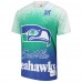 Seattle Seahawks Mitchell & Ness White Team Burst Vintage Logo T-Shirt