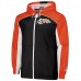 Cincinnati Bengals Mitchell & Ness Black Big Shot Premium Full-Zip Windbreaker