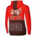 Cleveland Browns Mitchell & Ness Brown Big Shot Premium Full-Zip Windbreaker