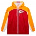 Kansas City Chiefs Mitchell & Ness Big Shot Premium Full-Zip Windbreaker- Red