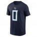 Футболка Calvin Ridley Tennessee Titans Nike Player Name & Number - Navy