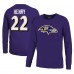 Футболка с длинным рукавом Derrick Henry Baltimore Ravens Majestic Threads Name & Number - Purple