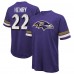 Футболка Derrick Henry Baltimore Ravens Majestic Threads Name & Number Oversized - Purple