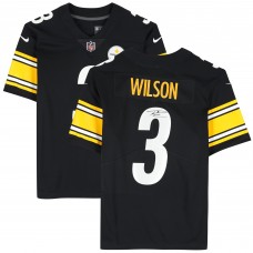 Игровая джерси Russell Wilson Pittsburgh Steelers Autographed Fanatics Authentic Black Nike Limited