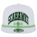Seattle Seahawks New Era White Diamond Golfer Snapback Hat