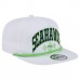 Seattle Seahawks New Era White Diamond Golfer Snapback Hat