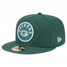 Бейсболка Green Bay Packers New Era Green Checkered 59FIFTY Fitted