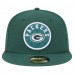 Бейсболка Green Bay Packers New Era Green Checkered 59FIFTY Fitted