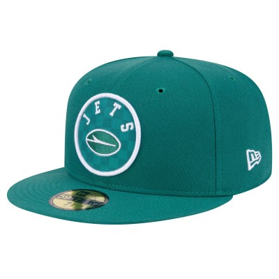 Бейсболка New York Jets New Era Green Checkered 59FIFTY