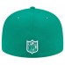 Бейсболка Philadelphia Eagles New Era Checkered 59FIFTY - Kelly Green