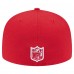 Бейсболка San Francisco 49ers New Era Scarlet Checkered 59FIFTY