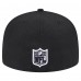 Бейсболка New Orleans Saints New Era Black Checkered 59FIFTY Fitted