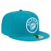 Бейсболка Miami Dolphins New Era Aqua Checkered 59FIFTY Fitted