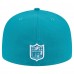 Бейсболка Miami Dolphins New Era Aqua Checkered 59FIFTY Fitted
