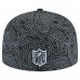 Бейсболка Las Vegas Raiders New Era Black Geo 59FIFTY