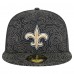 Бейсболка New Orleans Saints New Era Black Geo 59FIFTY Fitted