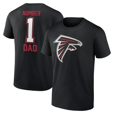 Футболка Atlanta Falcons Fathers Day #1 Dad - Black