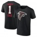 Футболка Atlanta Falcons Fathers Day #1 Dad - Black