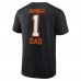 Футболка Cincinnati Bengals Fathers Day #1 Dad - Black
