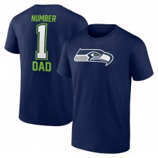 Футболка Seattle Seahawks Fathers Day #1 Dad - College Navy