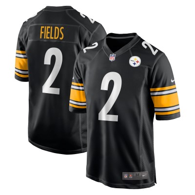 Игровая джерси Justin Fields Pittsburgh Steelers Nike Game Player - Black