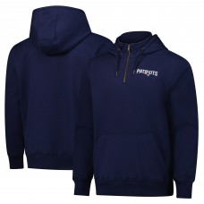 Unisex New England Patriots Dunbrooke Navy Defender Quarter-Zip Hoodie