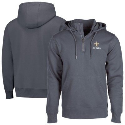 Толстовка на короткой молнии Unisex New Orleans Saints Dunbrooke Graphite Defender