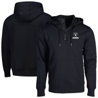 Unisex Las Vegas Raiders Dunbrooke Black Defender Quarter-Zip Hoodie
