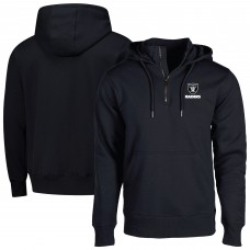 Unisex Las Vegas Raiders Dunbrooke Black Defender Quarter-Zip Hoodie
