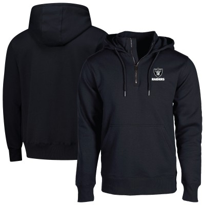 Unisex Las Vegas Raiders Dunbrooke Black Defender Quarter-Zip Hoodie
