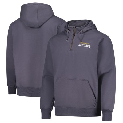 Unisex Jacksonville Jaguars Dunbrooke Graphite Defender Quarter-Zip Hoodie