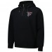 Толстовка на короткой молнии Unisex Atlanta Falcons Dunbrooke Black Defender