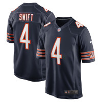 Джерси Chicago Bears D'Andre Swift Nike Navy Game