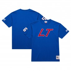 Футболка Lawrence Taylor New York Giants Mitchell & Ness Retired Player Nickname - Royal