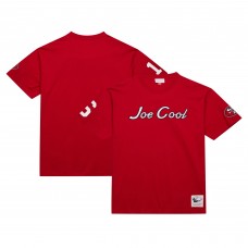 Футболка Joe Montana San Francisco 49ers Mitchell & Ness Retired Player Nickname - Scarlet