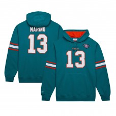 Толстовка Miami Dolphins Dan Marino Mitchell & Ness Aqua Retired Player Name & Number