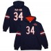 Толстовка Chicago Bears Walter Payton Mitchell & Ness Navy Retired Player Name & Number