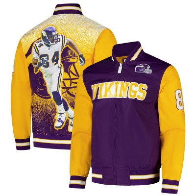 Кофта на молнии Randy Moss Minnesota Vikings Mitchell &amp; Ness  Retired Player Satin - Purple