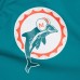 Miami Dolphins Dan Marino Mitchell & Ness Aqua Retired Player Graphic Full-Zip Satin Jacket