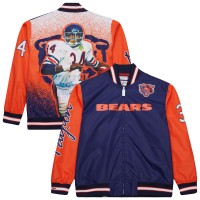 Chicago BearsКуртка Walter Payton Mitchell & Ness Navy Retired Player Graphic Satin