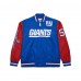 New York Giants Lawrence Taylor Mitchell & Ness Royal Retired Player Graphic Full-Zip Satin Jacket
