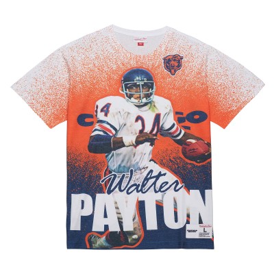 Футболка Chicago Bears Walter Payton Mitchell & Ness Gray Burst Retired Player